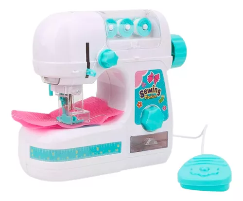 Maquina de coser grande cose de verdad + plancha de juguete para niñas -  Canela Hogar