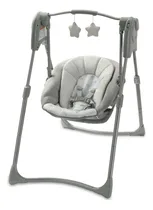 Comprar Mecedora Para Bebe Columpio Graco Slim Unisex Gris Estrelitas