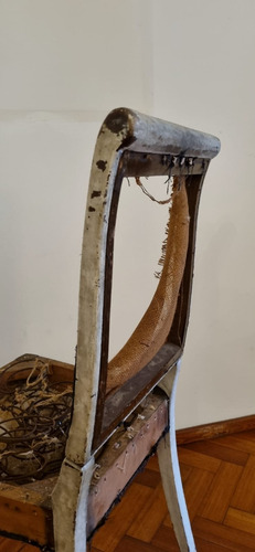 Silla Luis Xvi Para Restaurar Marrón Crema (Usado)