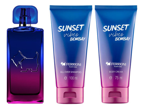 Set Ferrioni Sunset Vibes Bombay 100ml Edt Para Hombre