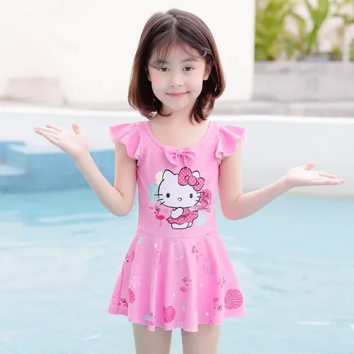 Traje De Ba o Hellokitty Para Ni as Giro Beach Travel u Cuotas