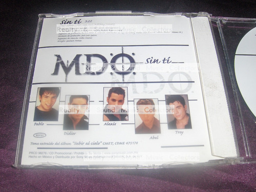 Mdo Sin Ti Cd Single De Coleccion (Usado)