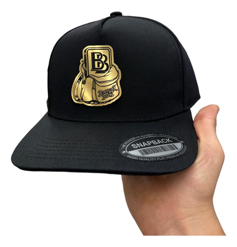 Gorra Backpack Boyz Placa Gold Snapback Premium 