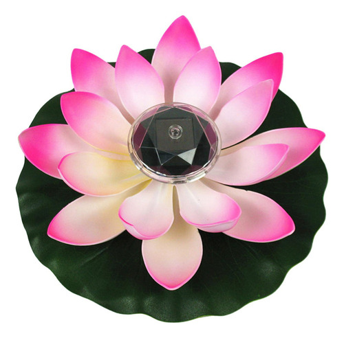 Lámpara Led Flotante De Loto, Luz Solar Led Flotante De