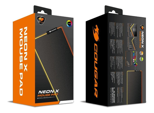 Imagen 5 de 10 de Mouse Pad Gamer Cougar Neon X Luz Rgb 80x30cm
