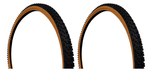 Par Pneus Bicicleta Mtb Greenstone Aro 29 X 2.10 Faixa Marrom Balão Cravo