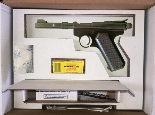 Kit Pistola Deportiva Cañon Corto + 50 Munisalva Cabañas P8