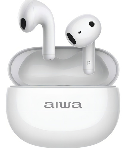 Audífonos Aiwa Tws Twsd8 In-ear Bluetooth 5.3 Blancos Blanco