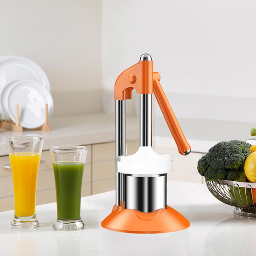 Exprimidor De Frutas De Prensa Manual Cabeza Plana