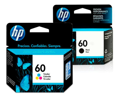 Cartuchos Originales Hp 60 Negro Y 60 Tricolor  - Cs