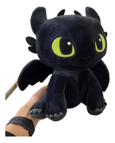 K Furia Nocturna Night Fury Chimuelo Dragón Peluche 30 Cm 1