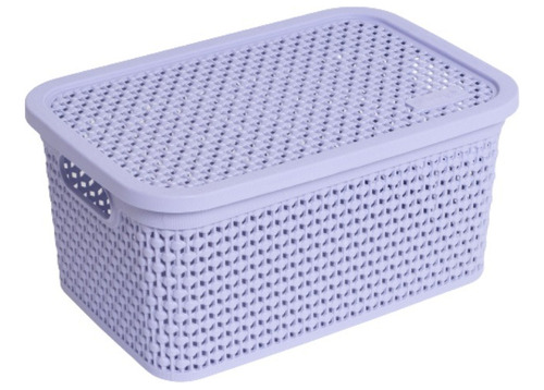 Caja Organizadora , Canasto Símil Rattan ,  15 Litros