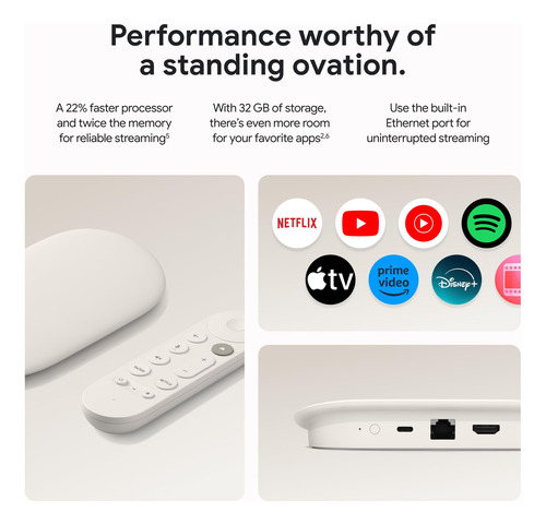Chromecast Smart Tv Netflix Google Tv 4k Hdr Control Remoto