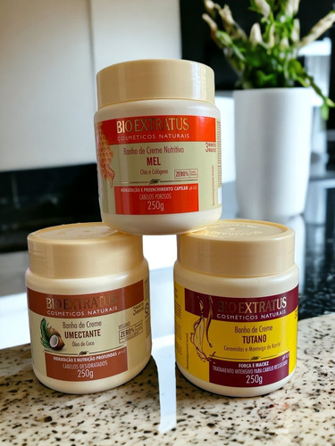 Kit Cronograma Capilar Nutr. Mel + Tutano + Umectante 250 Gr