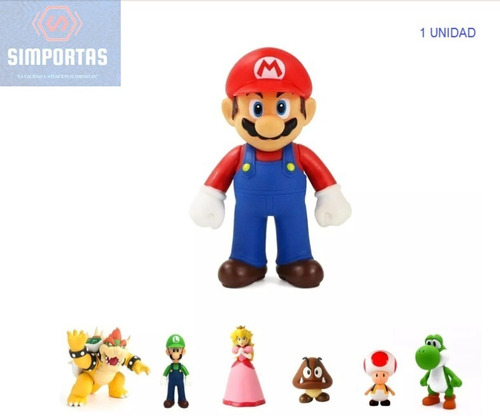 Figura De Súper Mario Bros Articulada 12 Cms Calidad