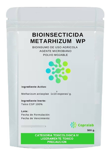 Bioinsecticida Metarhizum 500 - g a $140