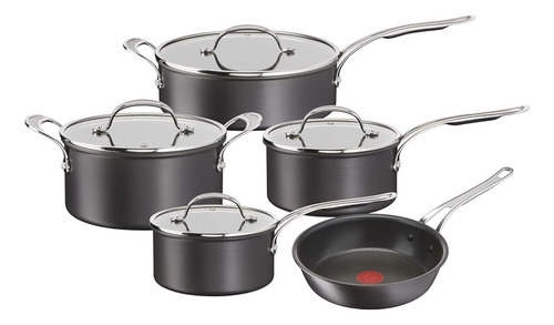 Tefal H9125s44 Jamie Oliver, 5pc Set, Anodizado Duro, Alumin