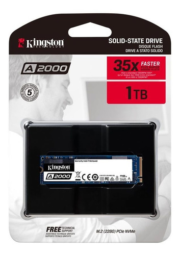 Disco Solido M.2 Nvme 1000 Gb Kingston A2000 Pci Ssd