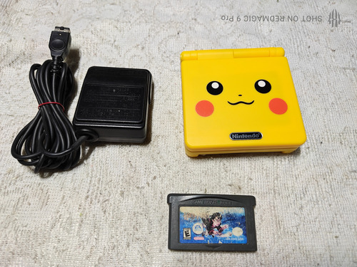 Game Boy Advance Sp Pikachu Doble Brillo Carcasa Custom Amarillo (Usado)