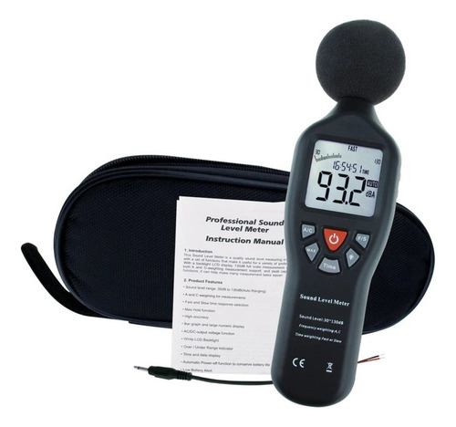 Decibelimetro Medidor Decibeles Nivel Ruido Pantalla Slm-24