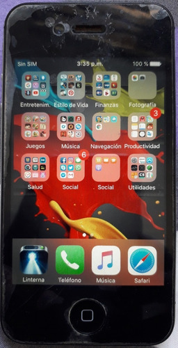 iPhone 4s 16gb Digitel Color Negro