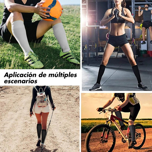 Qu 2 Par Calcetas Compresión Medias Altas Circulación