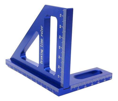 45 Carpintero De Calibre De Marcado De Aluminio De 90 Azul