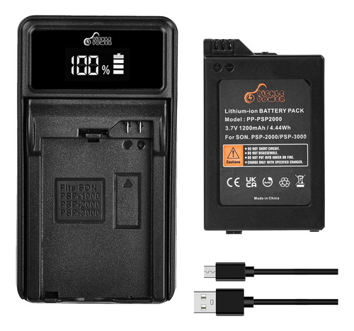 Pickle Power Psp-2000 Batería Y Cargador De Visualización Le