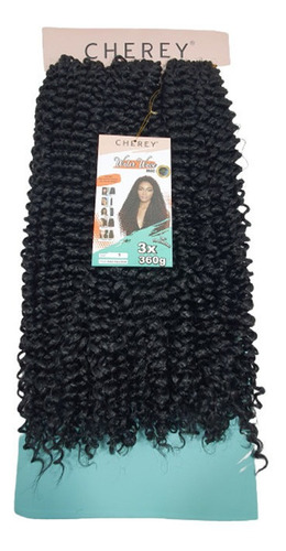 Cabelo Water Wave Cherey Fibra Sintética 360g Crochet Braid Cor #1 ID