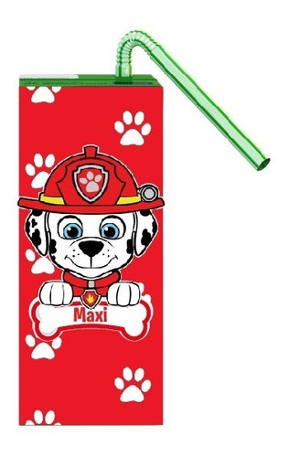 Pack 6 Jugos Néctar Personalizado Paw Marshall