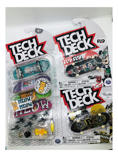 Tech Deck Meow Skateboards Ultra Dlx - Paquete De 4 Diapason