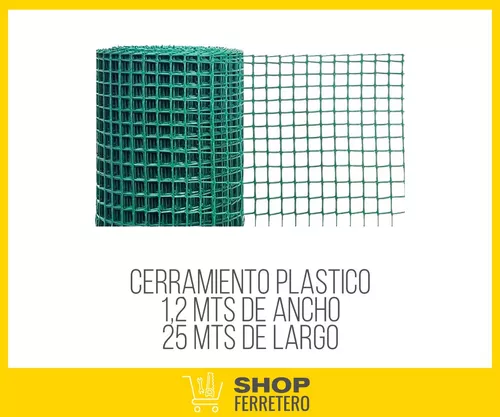 Malla Plástica Cerramiento Tejido Balcon Cerco Jardin 120x5m