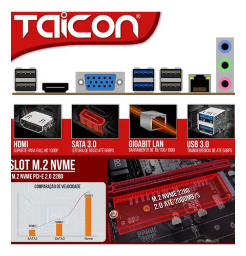 Kit Placa Upgrade Intel Core I7 4ger. B85 Memória 8gb Ddr3
