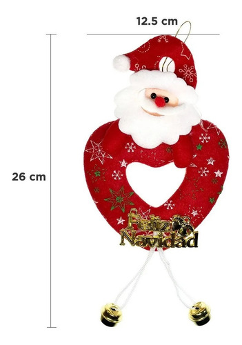 Adornos Navideños Para Arbol Navidad Muñecos Colgantes 8pzs