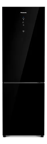 Geladeira Bb41 Black Glass 397l A+++ 60cm Panasonic Cor Preto