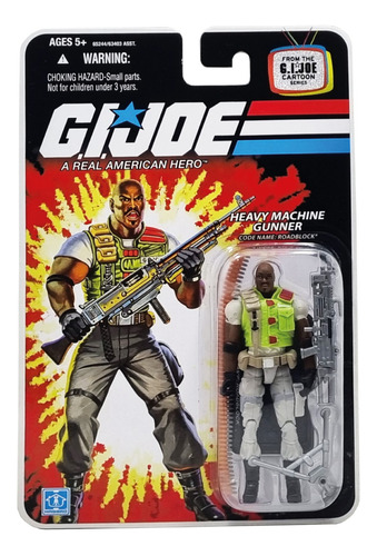 Hasbro - G.i.joe - Cartoon Series - Roadblock Gunner