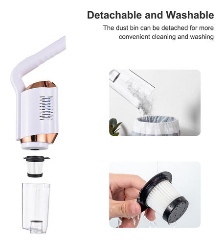 Aspiradora Portátil Inalámbrica Aspiradora De Mano De 120 W