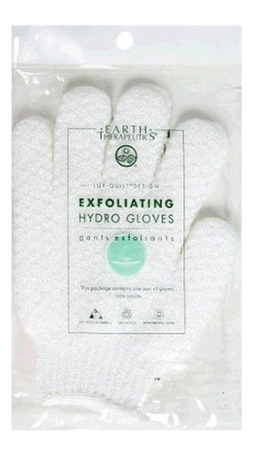 Guantes De Exfoliacion Hidraulica Earth Therapeutics, Blan