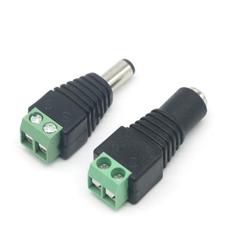 Par Conector Tipo Jack De 3.5 Mm Polarizado De 12 V Cctv