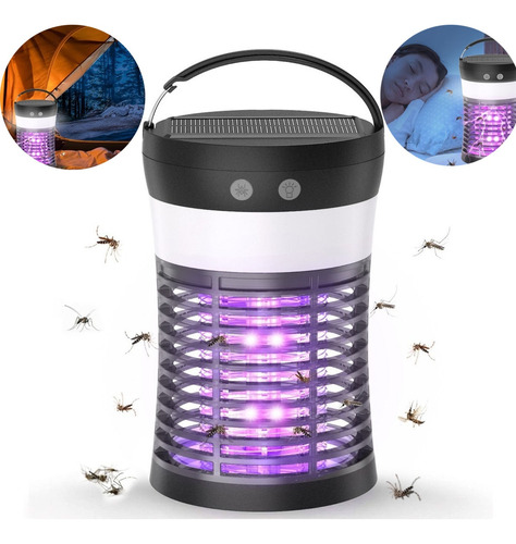 Lámpara Solar For Matar Mosquitos, Trampa Ultravioleta For