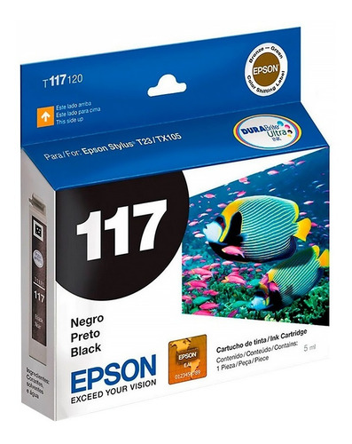 Combo Cartucho Epson 117 + 73n Color Original Tx105 115
