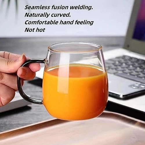 Conjunto De 6 Tazas De Café De Vidrio Borosilicato Con Mango