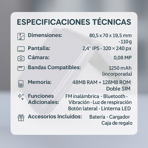 Yeemovil Y2000 Celular Plegable 4g Dual Sim + 2 Sim Extra Desbloqueado Telcel At&t Movistar Bait Bluetooth Fm Linterna 2.4-negro