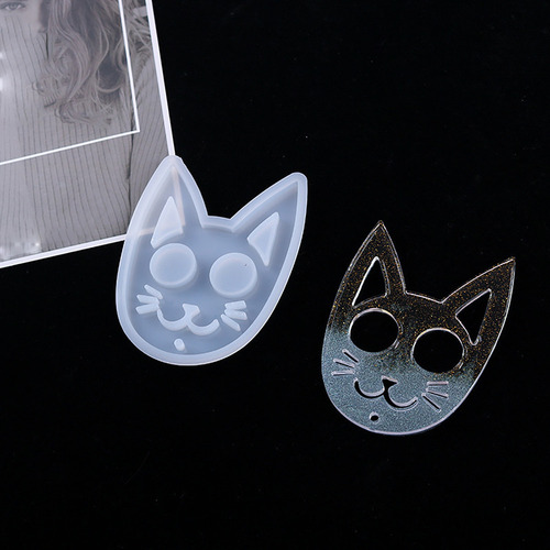 Molde De Llavero De Gato De Autodefensa, Cristal Epoxi Resin
