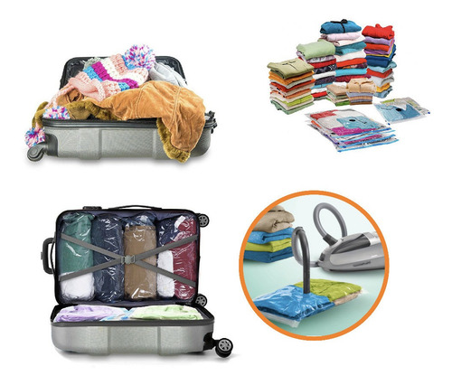 Imagen 1 de 4 de Bolsas Compresoras Ahorradoras Espacio 70 X 100 Cm