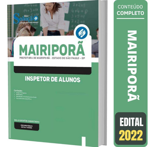 Apostila Prefeitura Mairiporã Sp - Inspetor De Alunos