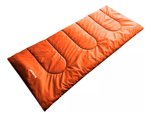 Bolsa De Dormir Broksol 0° 180 Cm X 75 Cm Ideal Camping Color Naranja