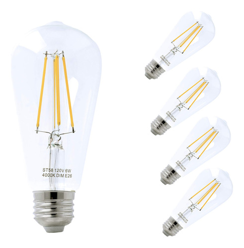 Crafts Bombilla Led Edison 60 W Decorativa Estilo Vintage 4