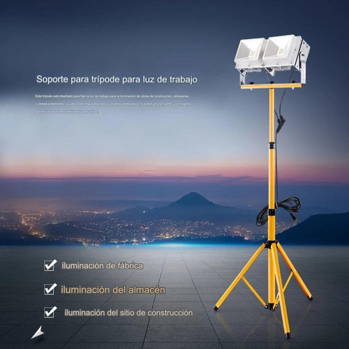 Soporte Base Atril Trípode Foco Led Emergencia
