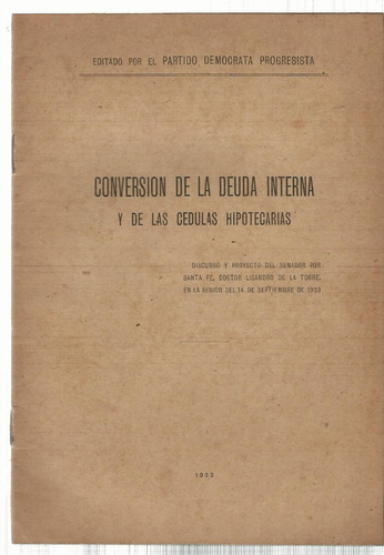 L De La Torre Conversión Deuda Interna Cédulas Hipotecarias